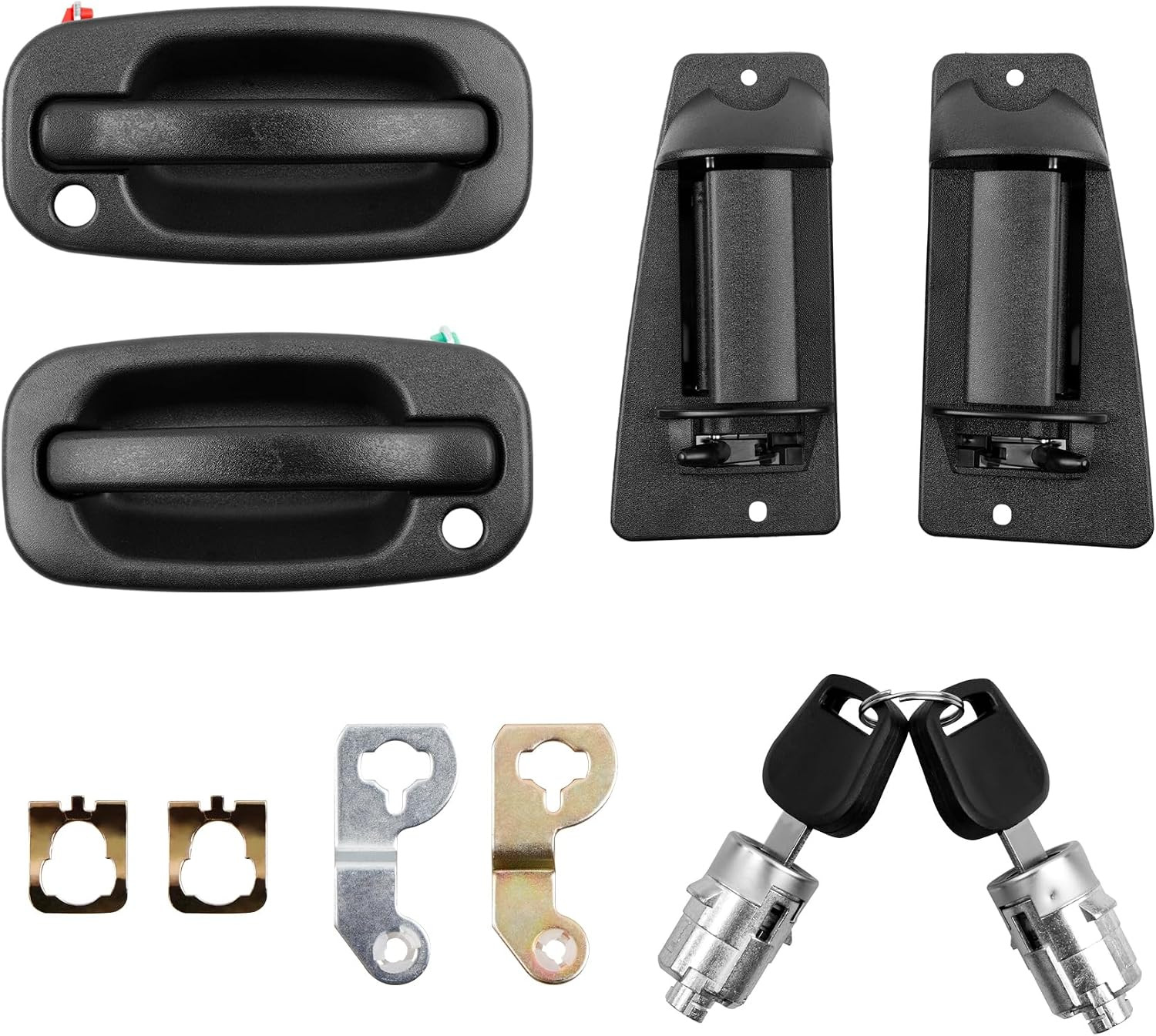 Front & Extended Cab Door Handles Lock Cylinders Silverado Sierra 1500 1999-06