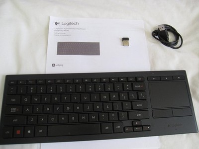 Logitech K830 Wireless Living-Room Illuminated Keyboard Touchpad Used