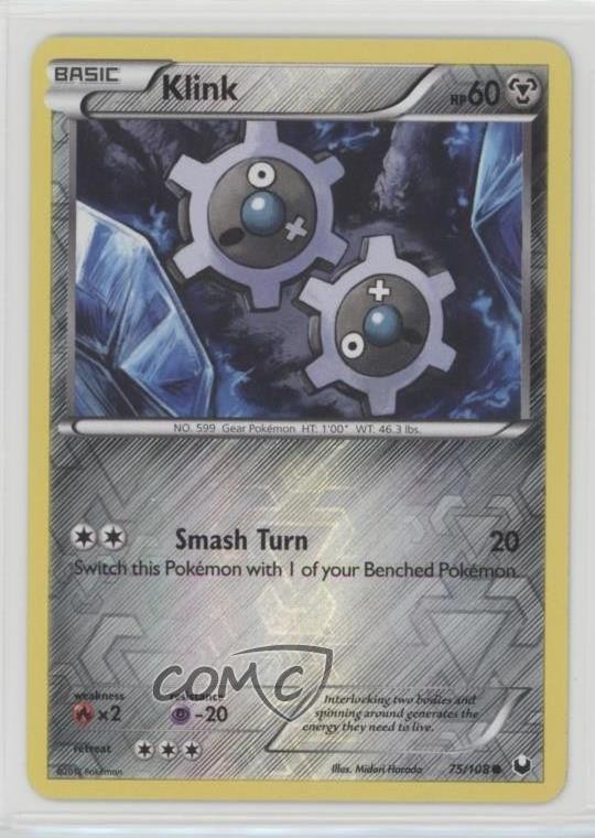 Klink Reverse Foil Pokemon Black & White Dark Explorers #75