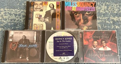 5x Quincy Jones CD Lot (Back On The Block, Live At Montreux, Sax In The Garden)