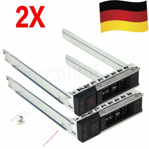 2Stück X7K8W 3.5" 14th Gen SAS/SATA HDD Tray Rahmen für Dell R440 R540 R640 R740