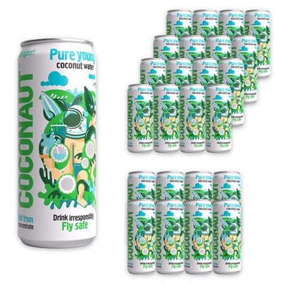  COCONAUT Woda kokosowa z młodego kokosa 100% 320 ml x 24 sztuk ZESTAWY