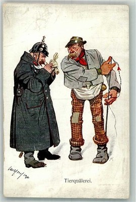 14006349 - Serie 971-3 sign. Carl Josef Pollak Polizei Angler Humor BKW