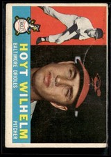 1960 Topps Hoyt Wilhelm Low Grade Set Break #395
