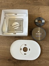 Google Nest Termostato Smart Carbone Programmabile WiFi con Kit Assetto Piastra