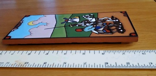 St. Germier Fliese Don Quijote & Sancho glasierte Keramikfliese Kunst Made in Spain - Bild 8 von 9