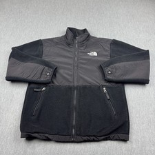 The North Face Jacket Boys Large Black Denali Fleece Polartec Full Zip Hiking