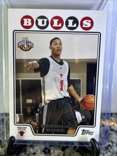Topps 2008-09 Derrick Rose #196 NBA Rookie Chicago Bulls Basketball Card
