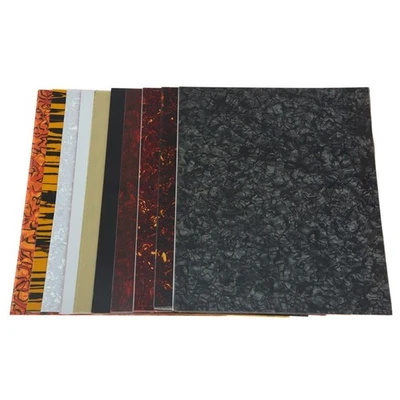 MARKENLOS Akustikgitarre Schlagbrett PVC Platte Rohling 25x20cm mit verschiedenen Farben