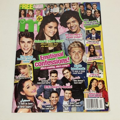 M Magazine April 2013 One Direction Justin Bieber Harry Styles Selena Taylor