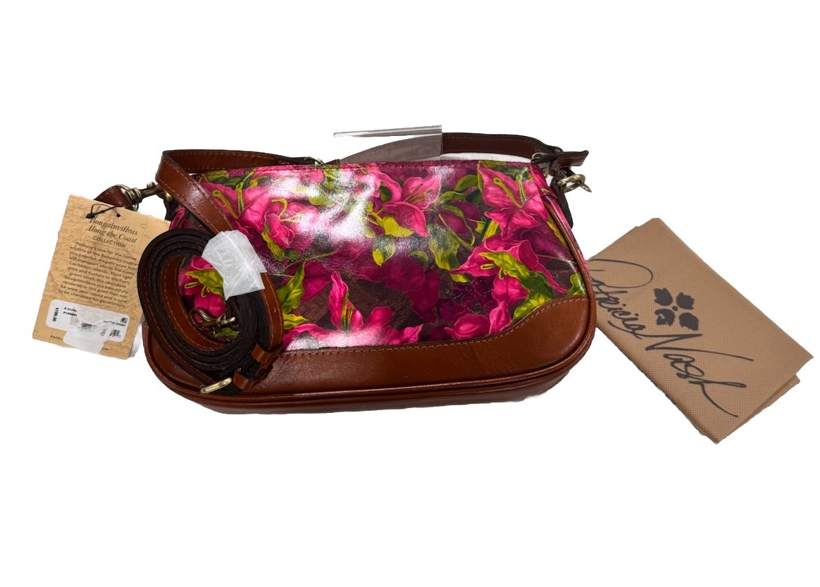 Patricia Nash Bolso de Mano/Cartera Bandolera Nova Bougainvilleas A lo Largo de la Costa Nuevo con Etiquetas