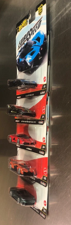 Hot Wheels 2025 Euro Speed Car Culture (Juego de 5) Bugatti Aston Martin McLAREN Foto 3 de 4