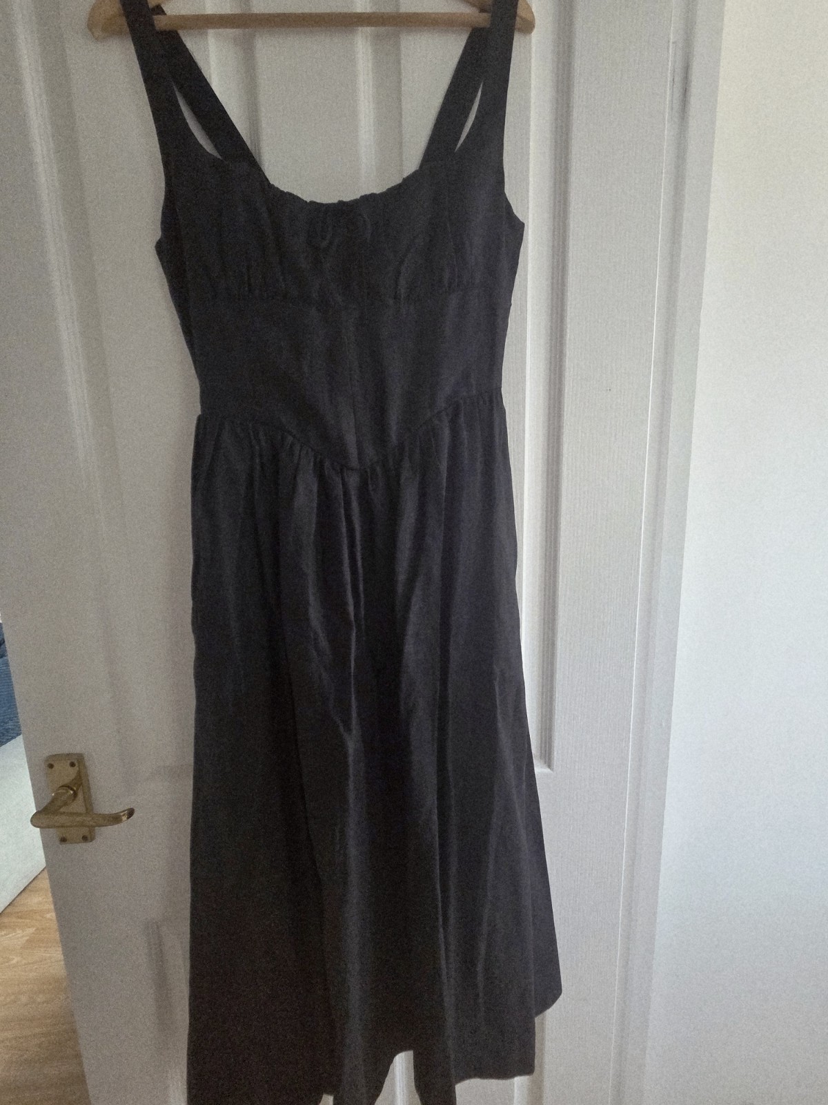 Reformation Balia Linen Dress Black US Size 8 / UK size 12 image 2