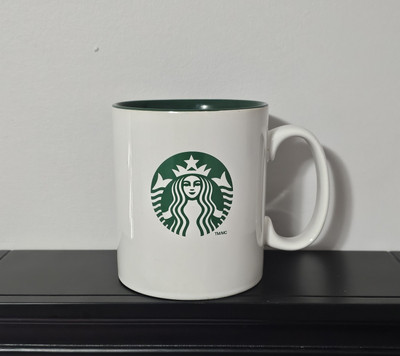 Starbucks Mug Cup 2012 White W/Green Interior Large Approx. 558ml (18oz) 