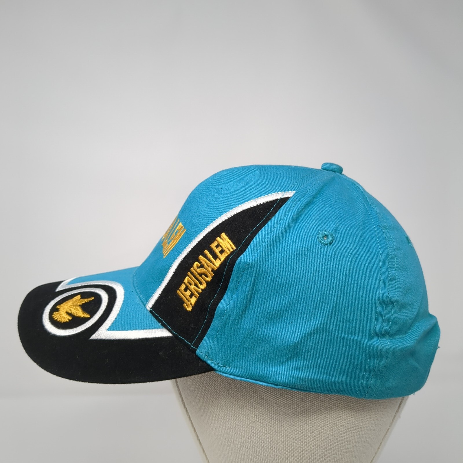 Jerusalem Strapback Hat Blue One Size Adjustable … - image 3
