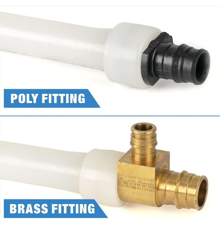 IWISS ASTM F1960 PEX Pipe Expansion Tool Kit w/ 1/2", 3/4", &1" Heads