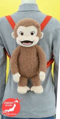 George Pig Raro Raro Curioso George Peluche Bambola Zaino 2024 Rosso Ver. Dal Giappone ...