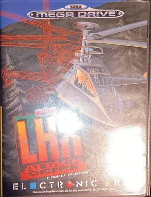 SEGA Mega Drive Spiel Air Force LHX Attack Chopper ohne Anleitung CIB OVP