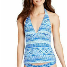 Vineyard Vines New Shell allover Tankini "crystal" color size Small 72
