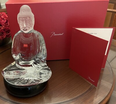 Large Crystal Baccarat Buddha by Kenzo Takada | eBay