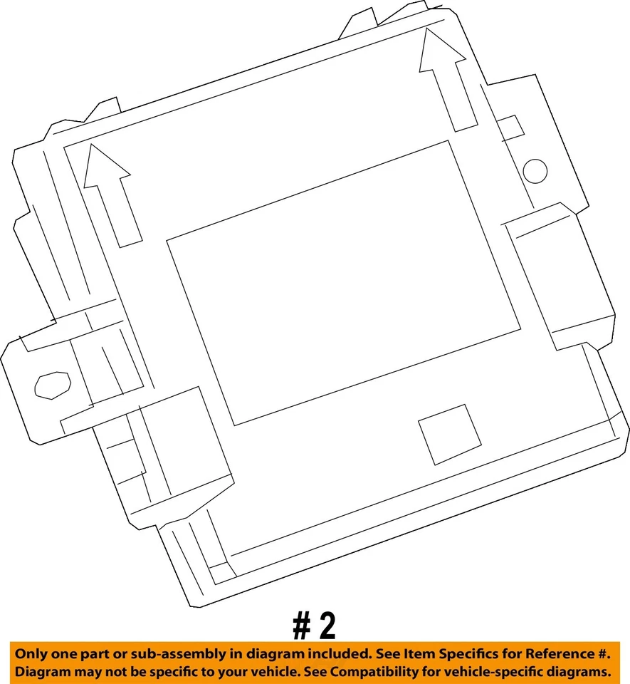 Used Tire Pressure Monitoring System (TPMS) Control Mod fits: 2015 Jeep Renegade - Image 4 of 4