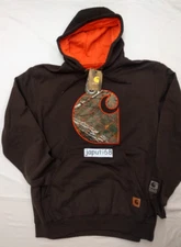 Carhartt Rain Defender Avondale Mdwgt Applique C Sweatshirt [BX42-2275] Dk Brown