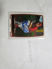 2012 Bowman Chrome Evan Marshall Signed Baseball Card 