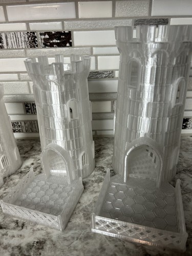 6" Dice Ice Tower, Dice Castle,Dice Roller, Dice Tray, Dungeons and Dragons DnD - Picture 2 of 2