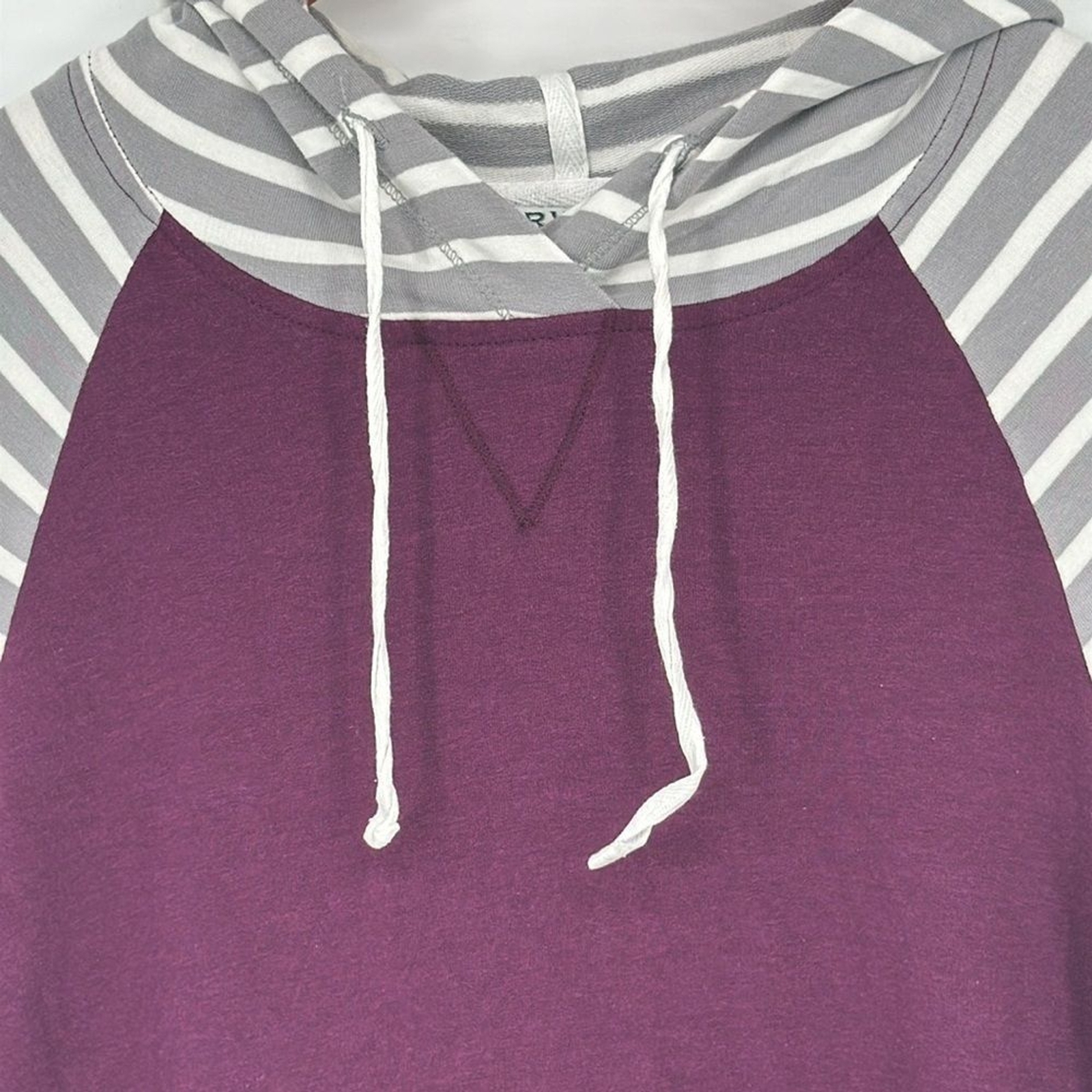 Orvis Solid and Stripe Pullover Lightweight Hoode… - image 2