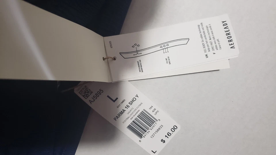 Pantalones cortos deportivos Adidas Parma 16 para niño AZUL AJ5895 NUEVOS Foto 4 de 4