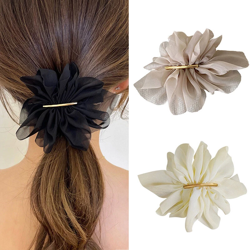 Hada Flor Gasa Horquilla Mujer Espalda Cabeza Resorte Clip Clip Pinza de Pelo Tocado✔ Foto 3 de 4