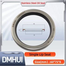 Oil Seal 60x75x8 Single Lip Seal Stainless Steel Oil Seal PTFE SS 60×75×8