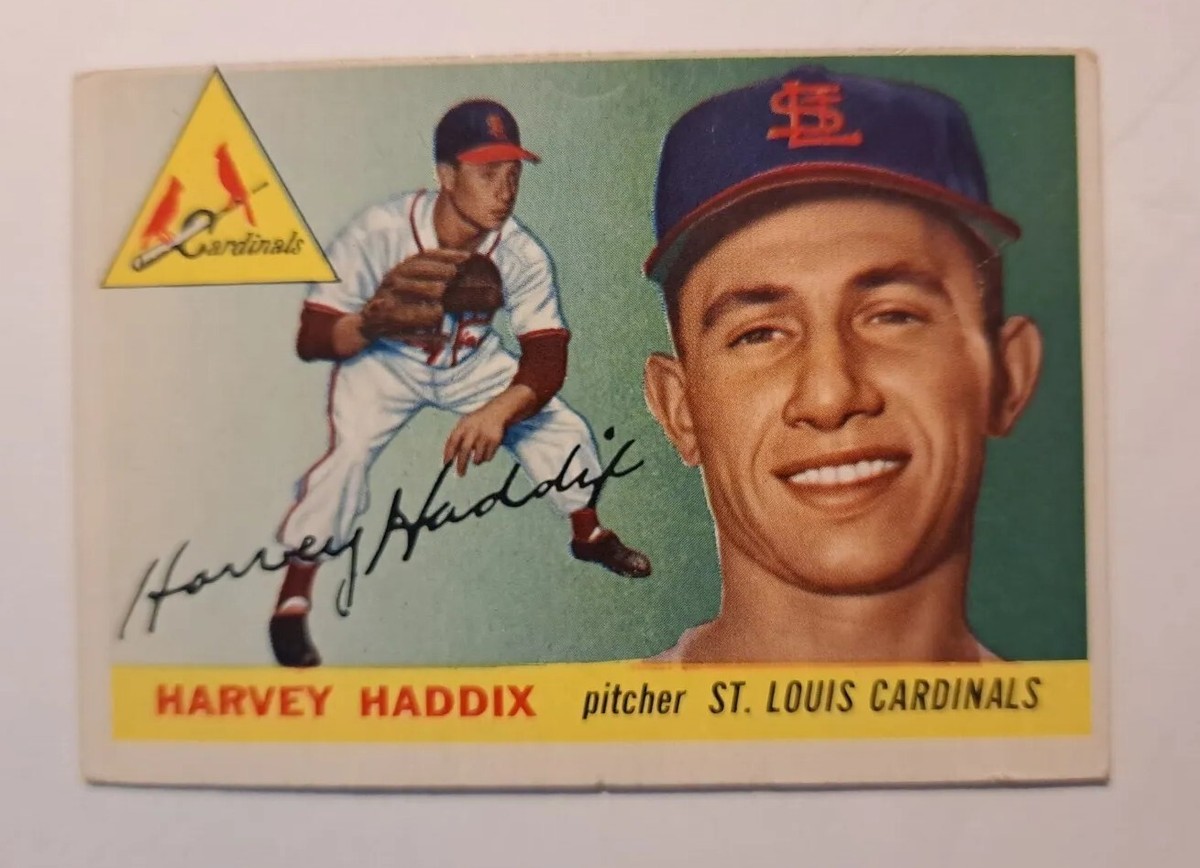 1955 Topps Set-Break # 43 Harvey Haddix VG-VGEX No Creases St