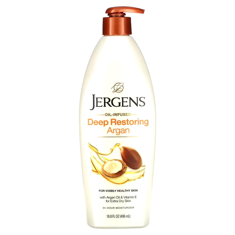Jergens Hydratant Réparateur Argan Rituel Corps Après Douche Éclat 496ml