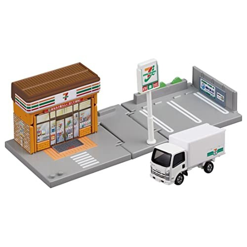 Takara Tomy Tomica Town Seven Eleven Convenience Store Delivery Truck Included - Picture 2 of 7