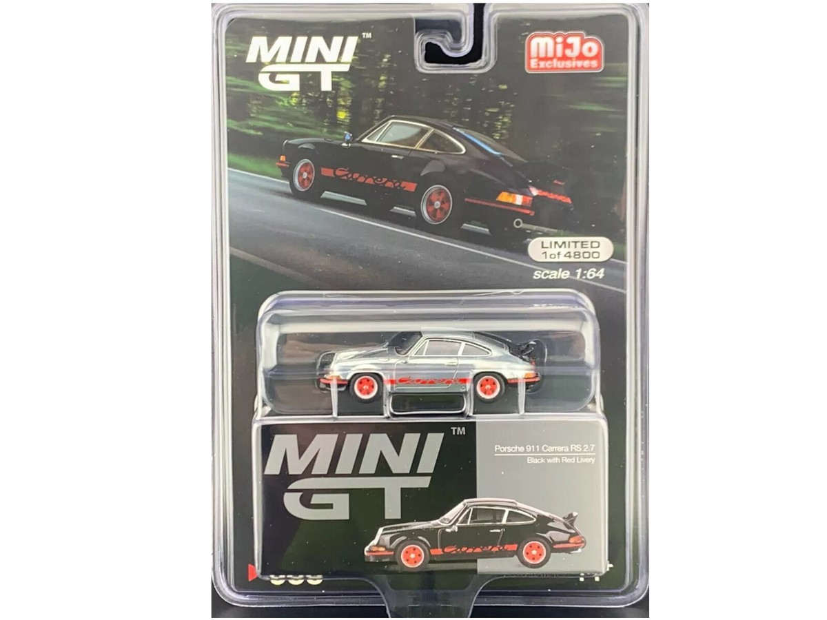 ミニカー MINI GT Porsche 911 Carrera RS 2.7 chase Chase! Mini GT 1:64 Porsche 911 Carrera RS 2.7 Black with