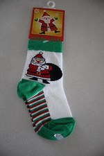 Kid's Children's Toddler I Pair Novelty Holiday Santa Socks size 5-6.5 New