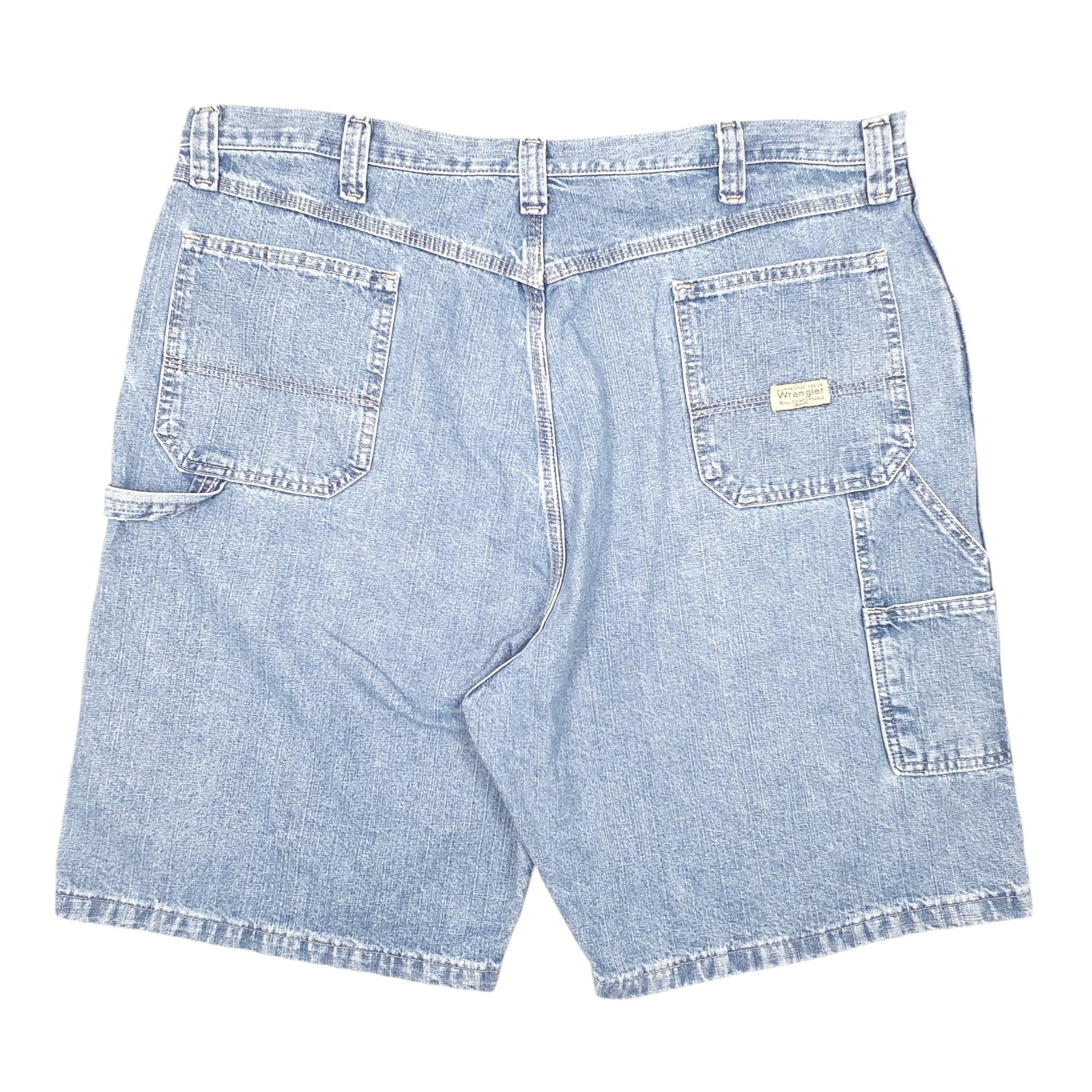 WRANGLER Denim Jeans Jorts Baggy Workwear Blue Carpenter Workwear Shorts W42 image 3