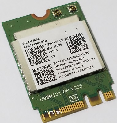 HP OEM SPS 792610-001 Realtek RTL8723BE 802.11bgn BT NGFF miniCard 792204-001