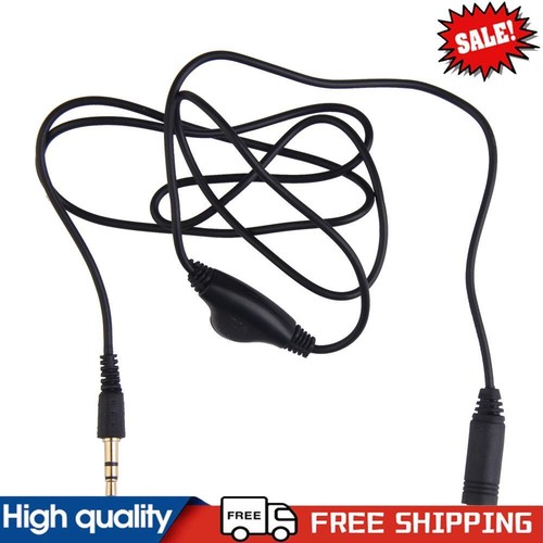 3.5mm Male To Female Earphone in Line Volume Control Cable ~G