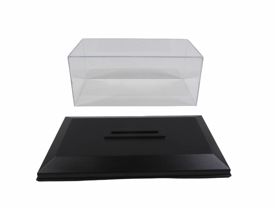 Lot de 10 boites vitrine cristal acrylique + socles pour voiture miniature 1/43 - Photo 3/4
