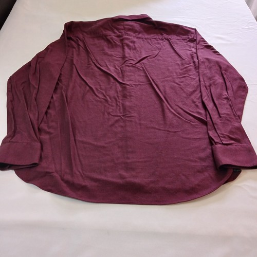 Camisa Joseph Abboud Para Hombre Borgoña Mezcla Algodón Manga Larga Abotonada Talla 2XL - Imagen 2 de 17