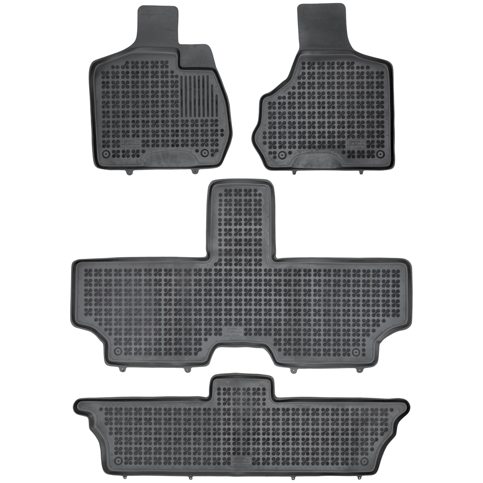 Tapis auto étanches avec bords hauts anti-boue pour habitacle Chrysler Voyager IV
