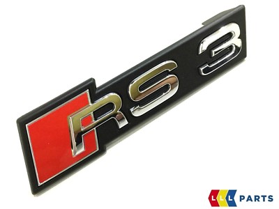 NEW GENUINE AUDI RS3 17-18 FRONT RS3 BADGE GRILL EMBLEM CHROME