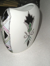 PORCELAINE de LIMOGES - VASE -COLLECTION Josette LEFEVRE- DECORATRICE 