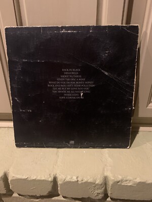 AC/DC Back in Black Masterdisk Ludwig 1st Press | eBay