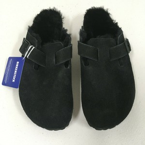 birkenstock boston fur black