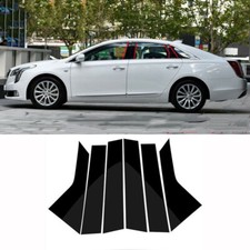 Black Pillar Trim For Cadillac Xts 2013-2019 6p Set Door Cover Piano Post Decor Black Pillar Trim For Cadillac Xts 2013-2019 6p Set Door Cover Piano Post Decor