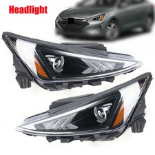 Pair Headlights For Hyundai Elantra 2019-2020 Driver & Passenger Headlamps
