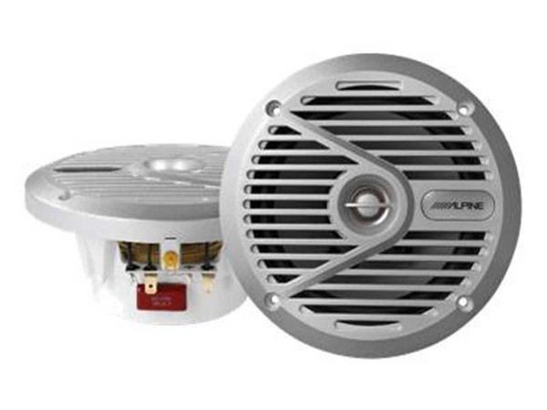 Alpine Marine SPS-M601 2-Wege Koax Lautsprecher 16,5 Cm, Silber-image